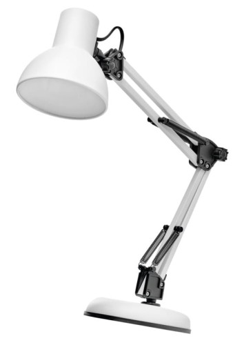 Lampa biurkowa LUCAS Z7609W Emos E27 48cm nowoczesna lampka składana regulowana Biała