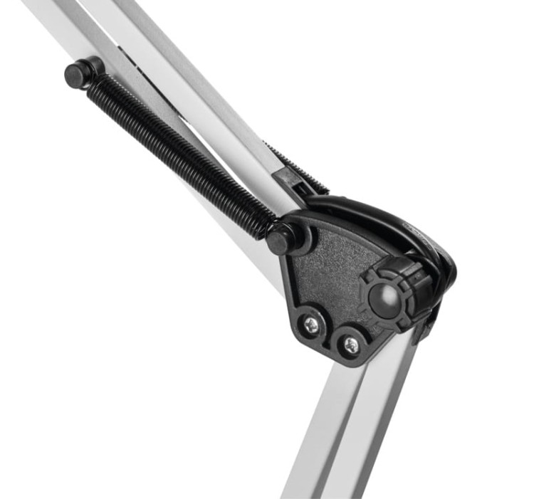 Lampa biurkowa LUCAS Z7609W Emos E27 48cm nowoczesna lampka składana regulowana Biała