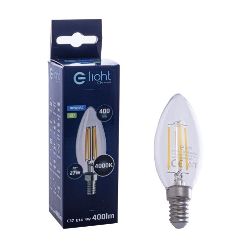 Żarówka Filamentowa LED 4W Świeczka E14 4000K EKZF0964 Eko-Light