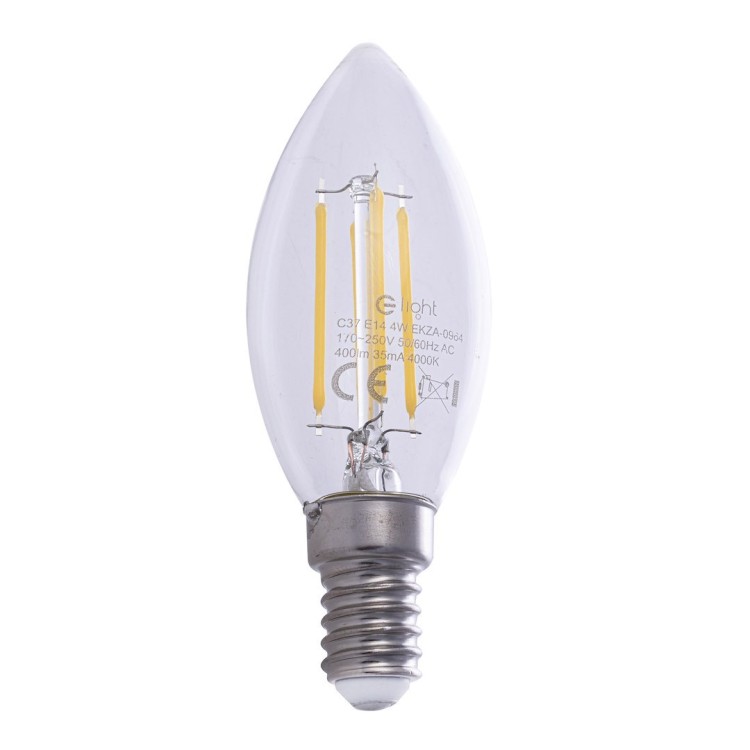 Żarówka Filamentowa LED 4W Świeczka E14 4000K EKZF0964 Eko-Light