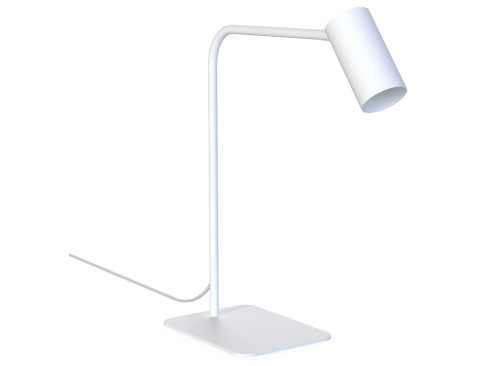 Lampa biurkowa Industrialna Loft MONO WHITE 7703 NOWODVORSKI Lighting GU10 40cm nowoczesna lampka regulowana metalowa biała Inspiracje Premium