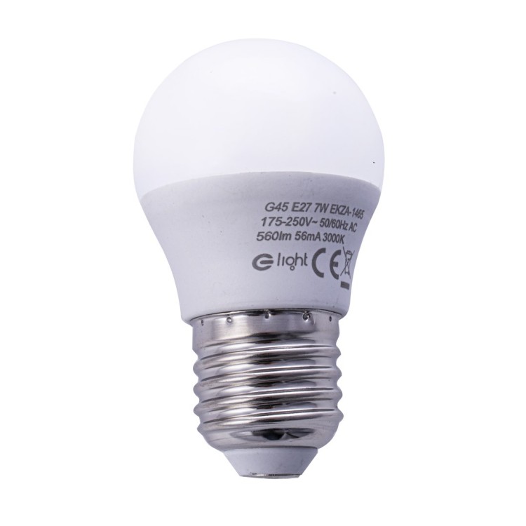 Żarówka LED 7W E27 G45. Barwa: Ciepła EKZA1465 Eko-Light