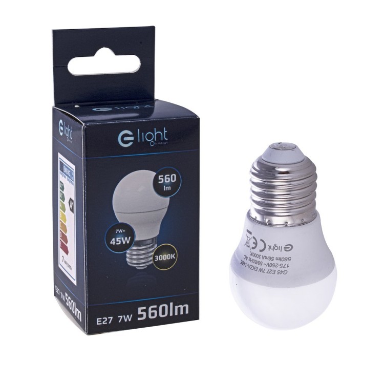 Żarówka LED 7W E27 G45. Barwa: Ciepła EKZA1465 Eko-Light