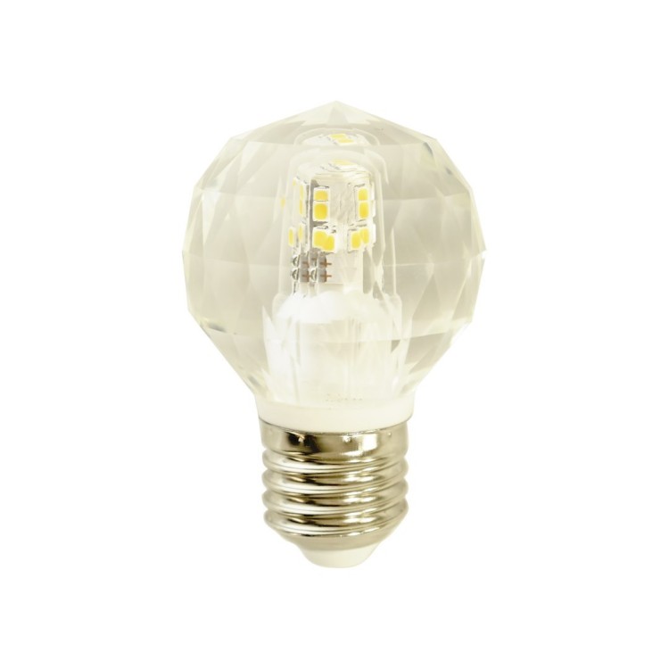 Żarówka Dekoracyjna LED Kryształ 4,3W G45 E27 4000K EKZA2035 Eko-Light