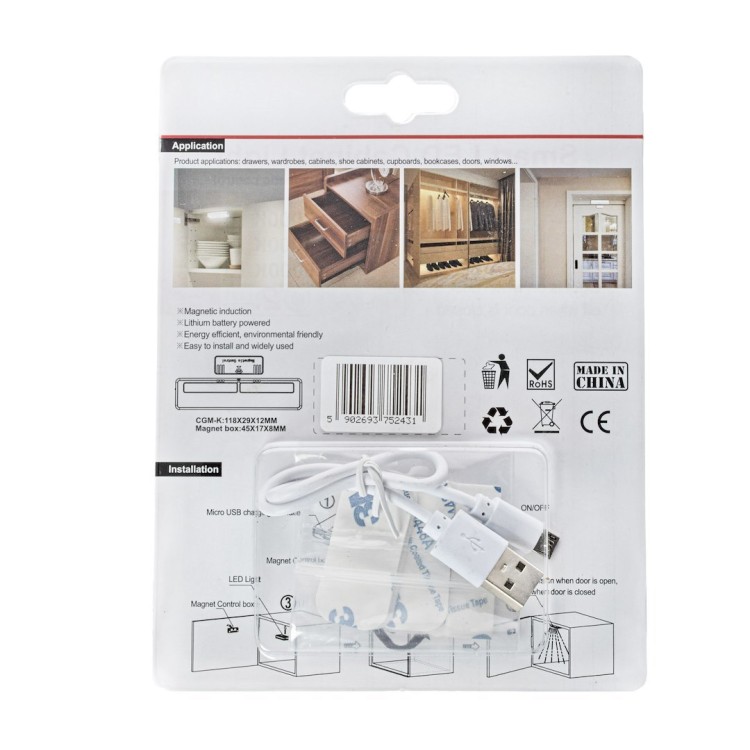 Lampka Podszafkowa 0,8W 4000K MicroUSB EKPL2431 Eko-Light