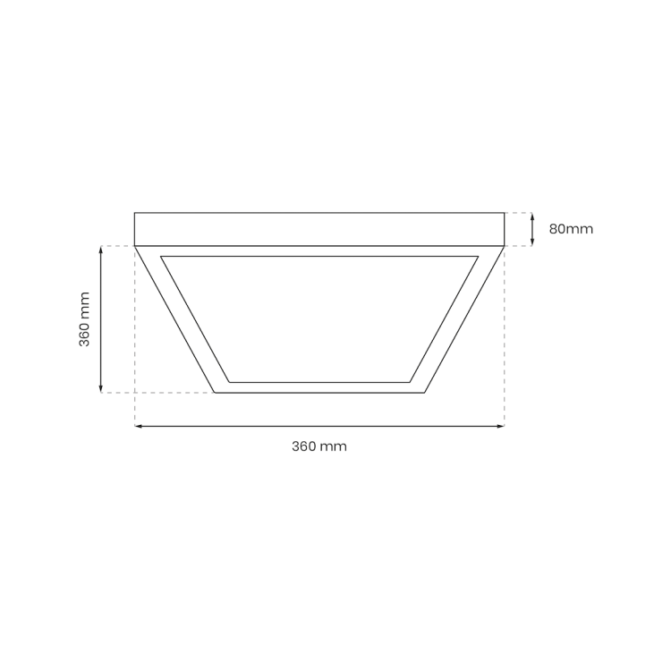 Lampa Sufitowa Casilla 18W LED 4000K EK75278 Eko-Light