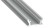 Profil do LED Aluminiowy Srebrny Typ T 2m + Klosz mleczny EKPR5381 Eko-Light