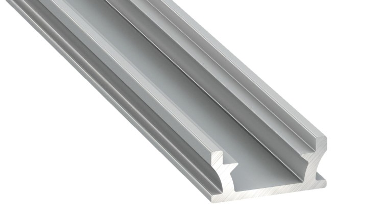 Profil do LED Aluminiowy Srebrny Typ T 1m + Klosz mleczny EKPR5382 Eko-Light