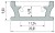 Profil do LED Aluminiowy Srebrny Typ T 1m + Klosz mleczny EKPR5382 Eko-Light