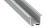 Profil do LED Aluminiowy Srebrny Typ K 2m + Klosz mleczny, Sprężyna montażowa