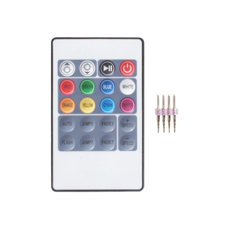 Kabel zasilający ze sterownikiem i pilotem do NEON LED RGB 8/16 EKF1139 Eko-Light