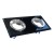 Oczko sufitowe szklane kwadratowe 2xGU10 Kolor: Czarny EKOS926 Eko-Light