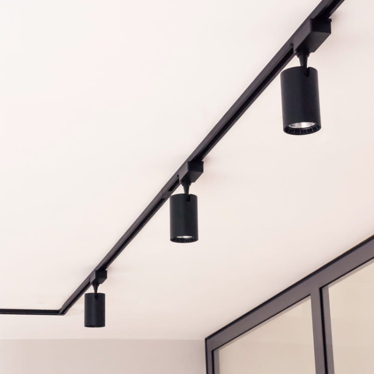 Lampa szynowa Reflektor szynowy COB 5W LED DPM 4000K Loft nowoczesna sufitowa ścienna oświetlenie szynowe 230V neutralna biała neutralny czarna
