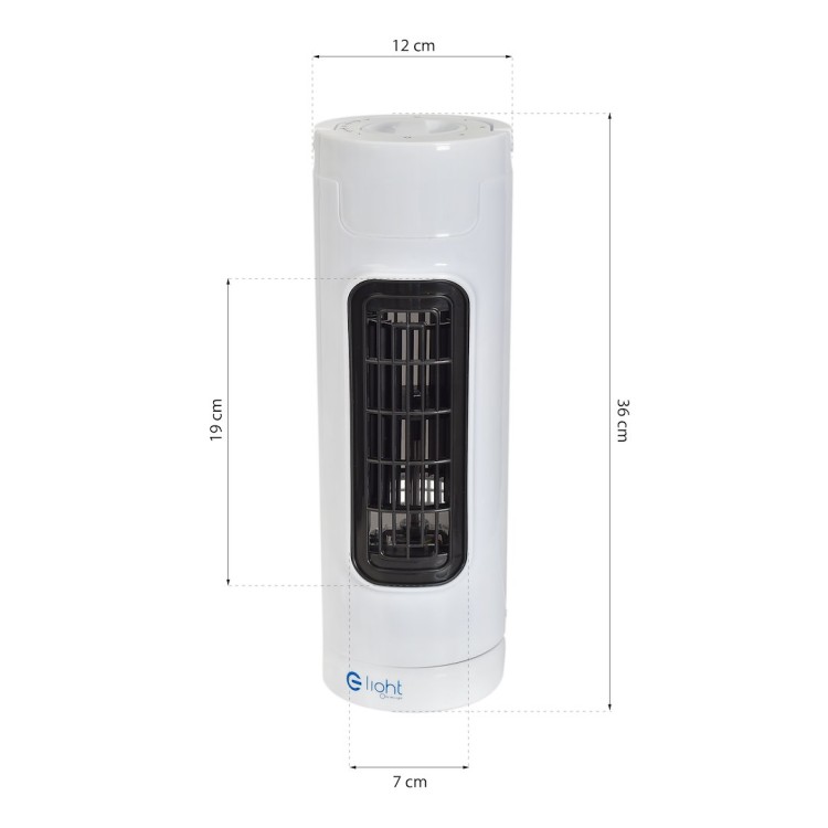 Wentylator stołowy EKO-LIGHT 14" Tower Biały EKW573 Eko-Light