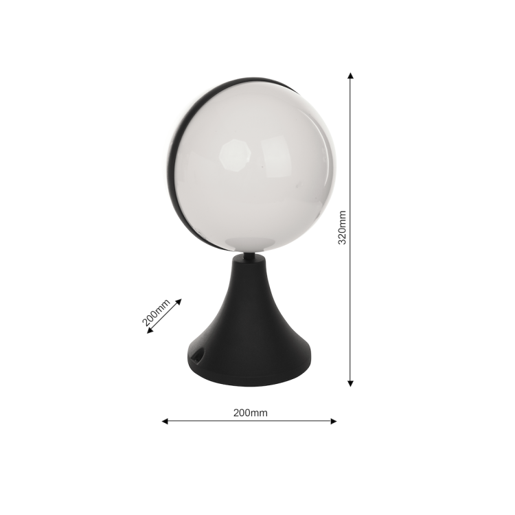 Lampa ogrodowa stojąca CIRCULO 1xE27 EKO6643 Eko-Light