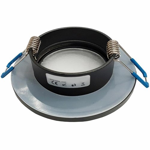 Oczko sufitowe okrągłe IP44 Black EKZ299 Eko-Light