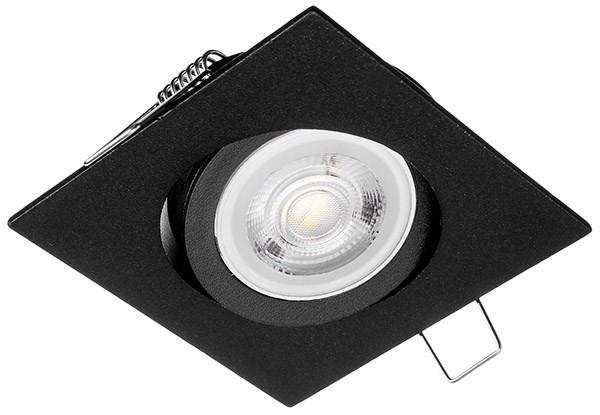 Oczko sufitowe kwadratowe ruchome IP20 Black EKZ329 Eko-Light