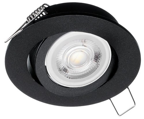 Oczko sufitowe okrągłe ruchome IP20 Black EKZ343 Eko-Light