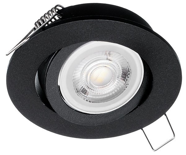 Oczko sufitowe okrągłe ruchome IP20 Black EKZ343 Eko-Light