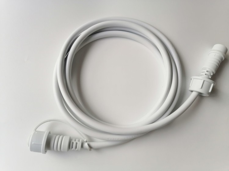 Kabel zasilający/przedłużacz BIAŁY do GIRILANDY 2m EKO7558 Eko-Light