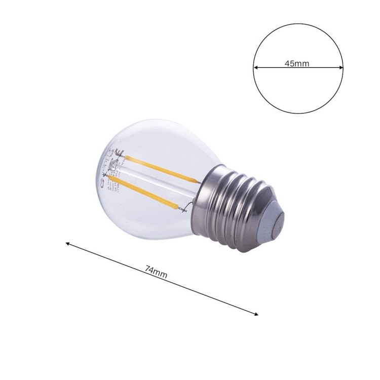 Żarówka Filamentowa LED 2W E27 G45 2700K EKZF275 Eko-Light