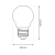 Żarówka Filamentowa LED 1,5W ST45 E27 2700K EKZF1067 Eko-Light