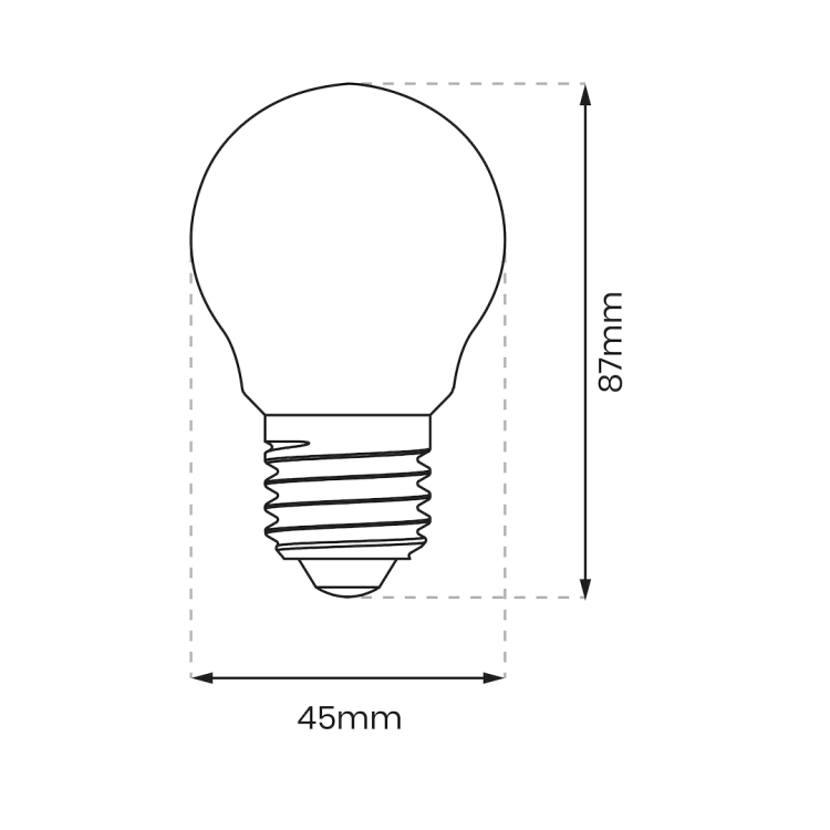 Żarówka Filamentowa LED 1,5W ST45 E27 2700K EKZF1067 Eko-Light