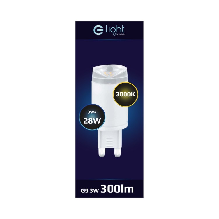 Żarówka LED 3W G9 Ceramic Soczewka Barwa: Ciepła EKZA1326 Eko-Light