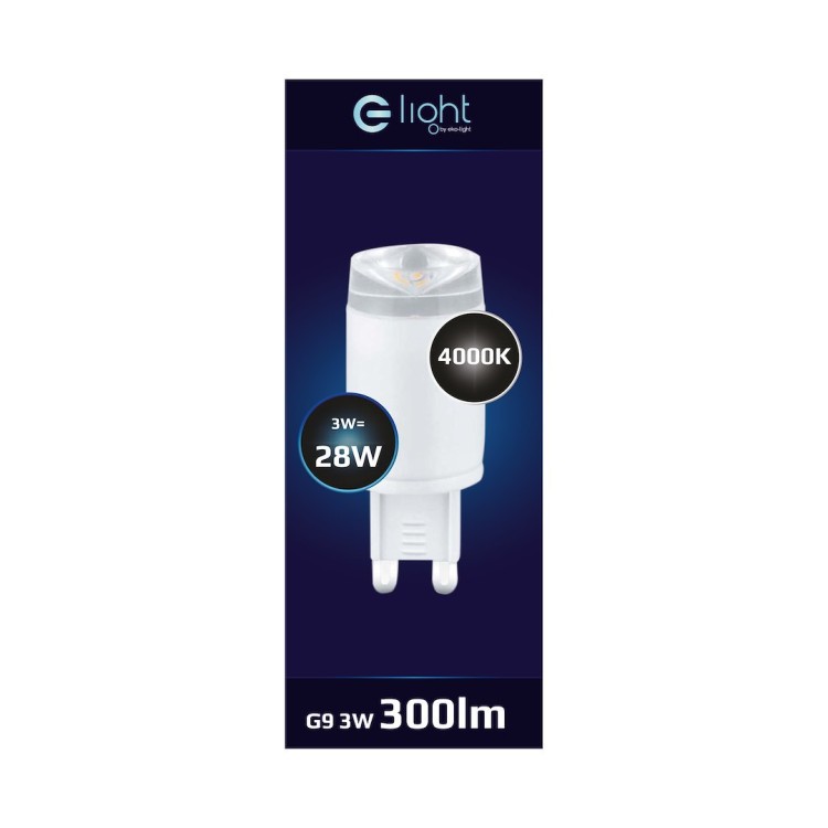 Żarówka LED 3W G9 Ceramic Soczewka Barwa: Neutralna EKZA1333 Eko-Light