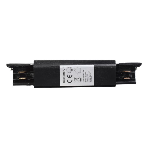 Łącznik Lampy Track Light Czarny 3-obwodowy Typ: Prosty ML7084 Eko-Light na Szynoprzewód 3F do szynoprzewodu