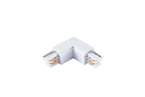 Łącznik Lampy Track Light Biały 3-obwodowy Typ: LU ML7087 Eko-Light na Szynoprzewód 3F do szynoprzewodu