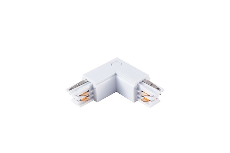 Łącznik Lampy Track Light Biały 3-obwodowy Typ: LU ML7087 Eko-Light na Szynoprzewód 3F do szynoprzewodu