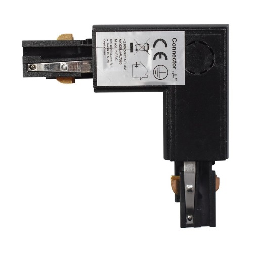 Łącznik Lampy Track Light Czarny 3-obwodowy Typ: LD ML7086 Eko-Light na Szynoprzewód 3F do szynoprzewodu