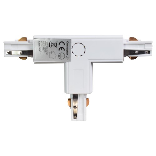 Łącznik Lampy Track Light Biały 3-obwodowy Typ: T DL ML7089 Eko-Light na Szynoprzewód 3F do szynoprzewodu