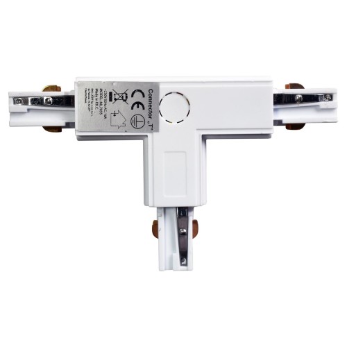 Łącznik Lampy Track Light Biały 3-obwodowy Typ: T UR ML7095 Eko-Light na Szynoprzewód 3F do szynoprzewodu