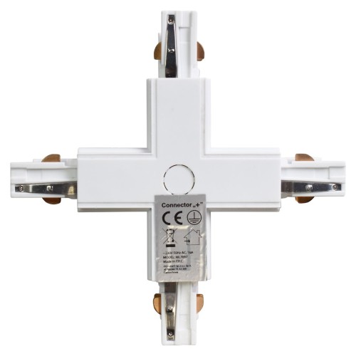 Łącznik Lampy Track Light Biały 3-obwodowy Typ: + ML7097 Eko-Light na Szynoprzewód 3F do szynoprzewodu