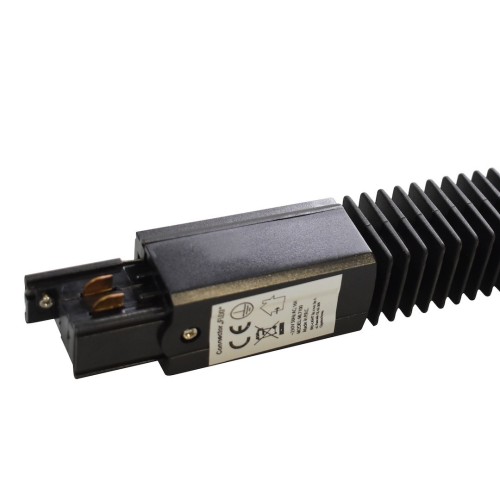 Łącznik Lampy Track Light Czarny 3-obwodowy Typ: Flexi ML7100 Eko-Light na Szynoprzewód 3F do szynoprzewodu