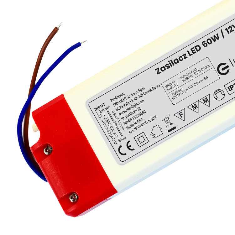 Zasilacz LED 60W IP20 EKZAS560 Eko-Light
