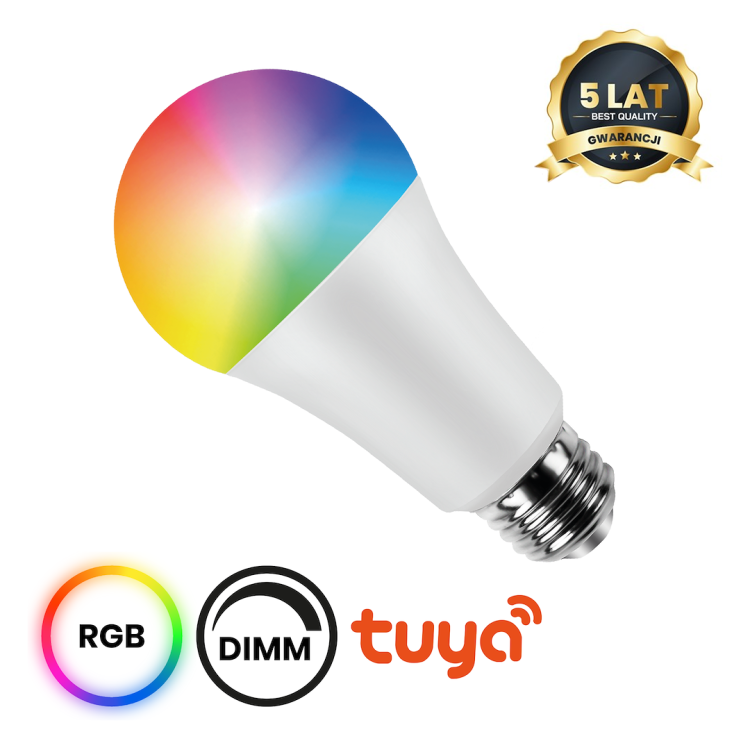 Żarówka LED Wi-FI A60 8W E27 Smart Tuya RGB+CCT+DIM EKSM6659 Eko-Light