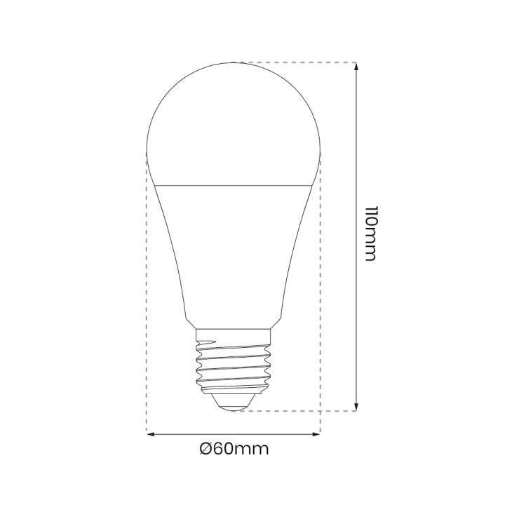 Żarówka LED Wi-FI A60 8W E27 Smart Tuya RGB+CCT+DIM EKSM6659 Eko-Light
