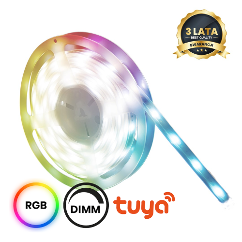 Zestaw LED RGB Wi-FI 3m Smart Tuya IP65 + CCT + Dim 12V EKSM7689 Eko-Light