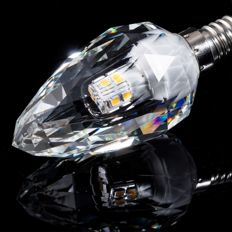 Żarówka LED 4W E14 C37 4000K Kryształ EKZA7697 Eko-Light