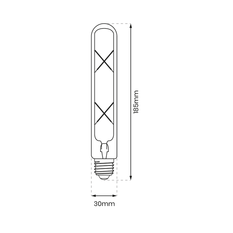 Żarówka Filamentowa LED 4W T30 E27 2700K Amber EKZF8018 Eko-Light