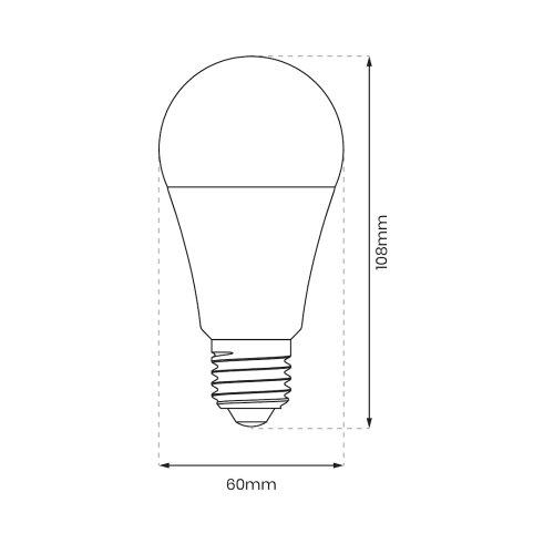 Żarówka LED 9W E27 A60 4000K Ściemnialna 100%/50%/25%. EKZA8001 Eko-Light