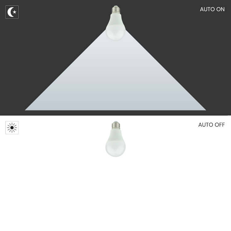 Żarówka LED 9W A60 E27 3000K Zmierzchowa EK8048 Eko-Light