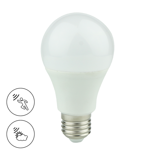 Żarówka LED 9W A60 E27 3000K Zmierzchowo-Ruchowa EK8046 Eko-Light