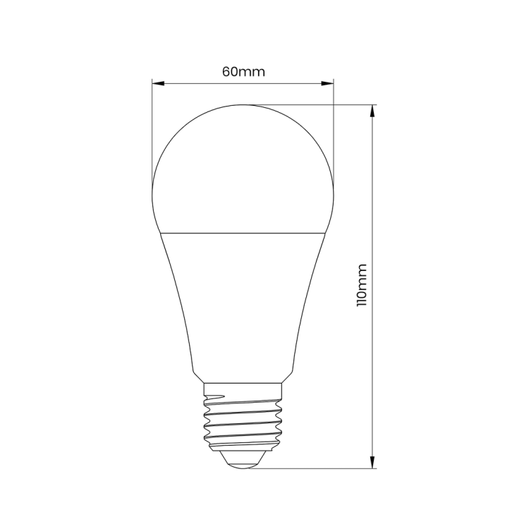 Żarówka LED 9W A60 E27 3000K Zmierzchowo-Ruchowa EK8046 Eko-Light