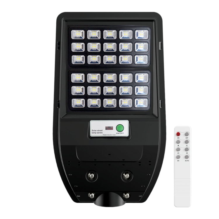 Lampa uliczna parkingowa solarna z czujnikiem ruchu i zmierzchu Latarnia Solarna Via 50W 500lm 6000K EKO9093 Eko-Light parkowa z akumulatorem z pilotem