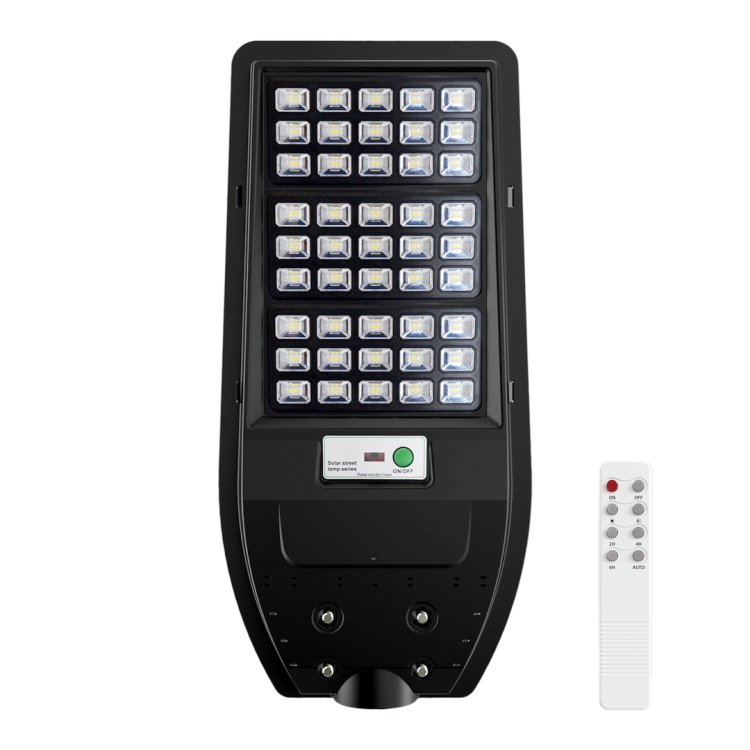 Lampa uliczna parkingowa solarna z czujnikiem ruchu i zmierzchu Latarnia Solarna Via 100W 1200lm 6000K EKO9094 Eko-Light parkowa z akumulatorem z pilotem