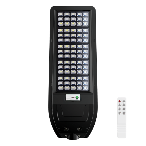 Lampa uliczna parkingowa solarna z czujnikiem ruchu i zmierzchu Latarnia Solarna Via 200W 2400lm 6000K EKO9096 Eko-Light parkowa z akumulatorem z pilotem